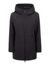 Woolrich Firth Parka In Tech Softshell In Black
