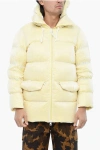 Woolrich Acid Wash Quilted Down Jacket In Yellow