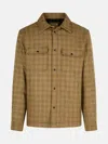 Woolrich 'alaskan' Beige Wool Blend Shirt In Beige