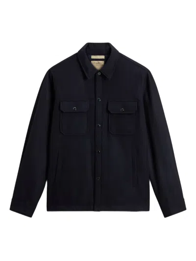 Woolrich Alaskan Buttoned Overshirt In Blue