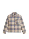 Woolrich Alaskan Check-pattern Shirt Jacket In Blue