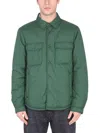 Woolrich Arctic Quilted Jacket With Chest Pockets In Gray