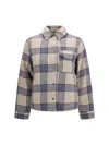 Woolrich Alaskan Check-pattern Shirt Jacket In Blue