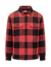 Woolrich Checked Button-up Long Sleeved Shirt In Red