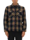 Woolrich Embroidered Flannel Alaskan Melton Shirt