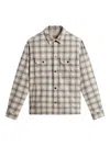Woolrich Plaid Pattern Jacket Featuring Chest Pockets In Animal Print