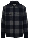 WOOLRICH ALASKAN TWO-TONE WOOL SHIRT