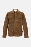 Woolrich Corduroy Quilted Chest Pockets Long Sleeves In Brown