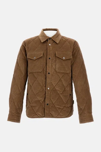 Woolrich Alaskan Velvet Shirt Jacket In Brown