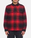Woolrich Alaskan Jacket Embroidered Blend Chest Pockets In Red
