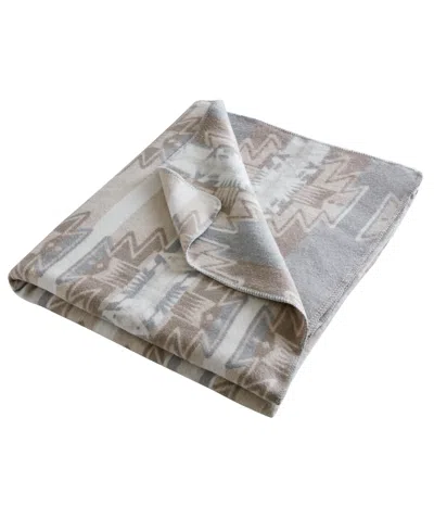 Woolrich Alberta Cotton Blend Breathable Blanket, Twin In Gray