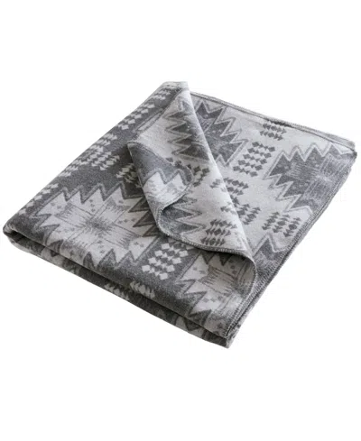 Woolrich Alberta Cotton Blend Breathable Blanket, Twin In Gray