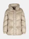 Woolrich 'aliquippa' Dove Grey Polyamide Down Jacket In Grey