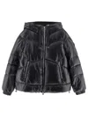 Woolrich Nylon Down Jacket In Black
