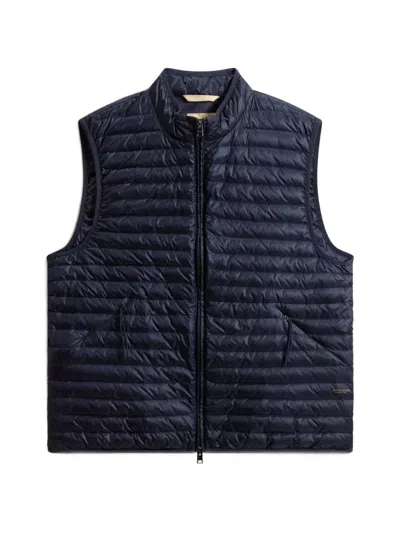 Woolrich Allen Padded Gilet In Blue