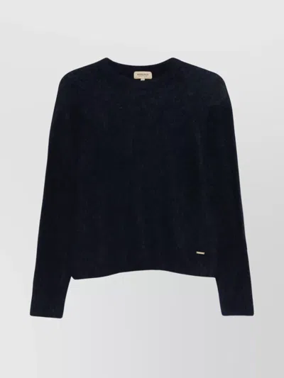 WOOLRICH ALPACA BLEND CREW NECK LONG SLEEVE SWEATER