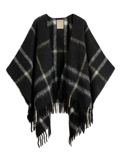 WOOLRICH ALPACA-MOHAIR BLEND CAPE