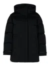 Woolrich Alsea Black Polyamide Down Jacket In Negro
