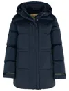 Woolrich 'alsea' Blue Polyamide Blend Down Jacket In Blue