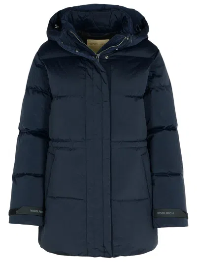 Woolrich 'alsea' Blue Polyamide Blend Down Jacket