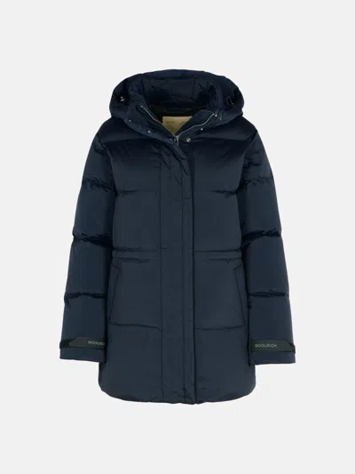 Woolrich 'alsea' Blue Polyamide Blend Down Jacket