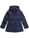 Woolrich Fluffy Prescott Parker Coat In Blue