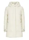 Woolrich Alsea Puffer Parka In Ivory