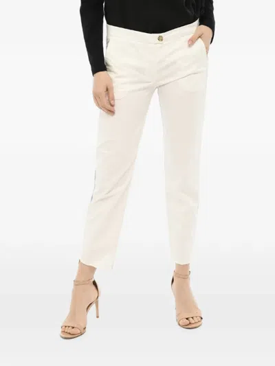 Woolrich Ankle-slit Trousers In White