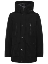 WOOLRICH ANORAK PARKA IN BLUE COTTON BLEND