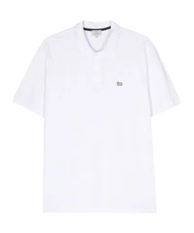 Woolrich Appliqué-logo Polo Shirt In White