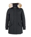 Woolrich Architect Stretched Parka In Black
