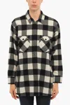 Woolrich Archive Buffalo Checked Popover Overshirt With Double Breast In Multi