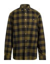 Woolrich Archive Man Shirt Military Green Size L Cotton In Green