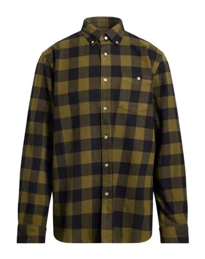 WOOLRICH WOOLRICH ARCHIVE MAN SHIRT MILITARY GREEN SIZE L COTTON