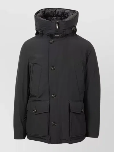 Woolrich Arctic Anorak Down Jacket In Black