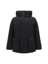 Woolrich Arctic Anorak In Ramar Cloth In Black