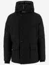 Woolrich Button-fastening Puffer Jacket In Black
