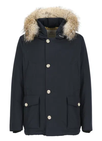 Woolrich Arctic Anorak Parka In Blue