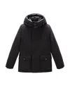 Woolrich Arctic Anorak In Ramar Cloth In Black
