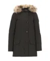 Woolrich Arctic Buttoned Jacket In Black