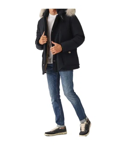Woolrich Arctic Cotton-blend Parka In Black