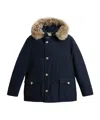 Woolrich Arctic Detachable Fur Anorak In Blue