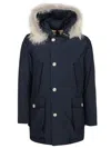 Woolrich Arctic Detachable Fur Parka In Blue
