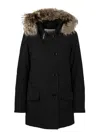 Woolrich Arctic Detachable Fur Parka In Black