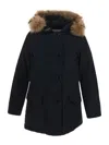 Woolrich Arctic Detachable Fur Parka In Blue