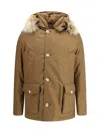 Woolrich Arctic Detachable Fur Parka In Brown
