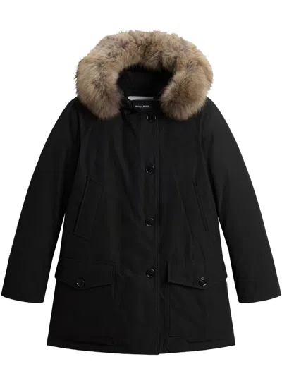 Woolrich Arctic Detachable Fur Parka Clothing In Brown