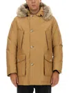 Woolrich Down Jacket "arctic" In Brown