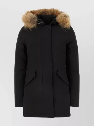 WOOLRICH ARCTIC DOWN JACKET WITH FUR TRIM HOOD
