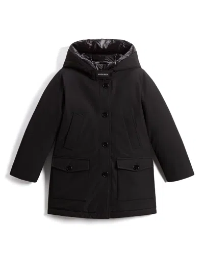 Woolrich Kids' Arctic High-neck Jacket In Black